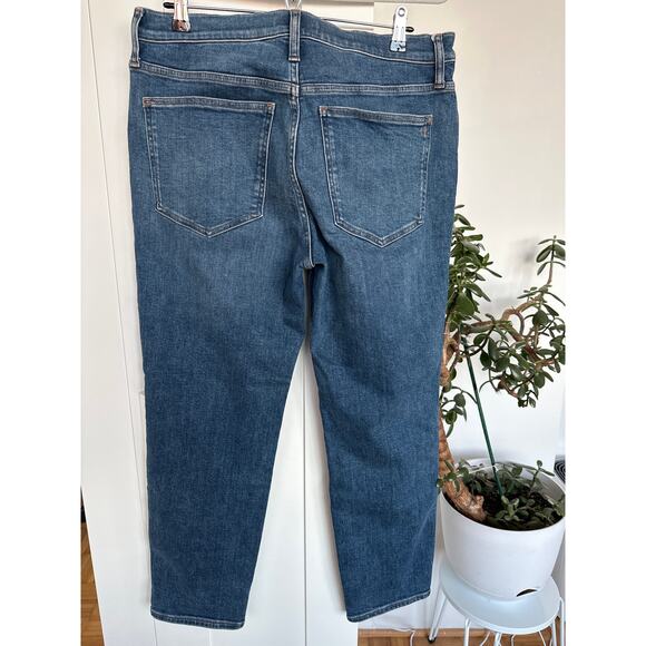 Madewell Women's Straight Leg Jeans - Dark Blue - Picture 3 of 6